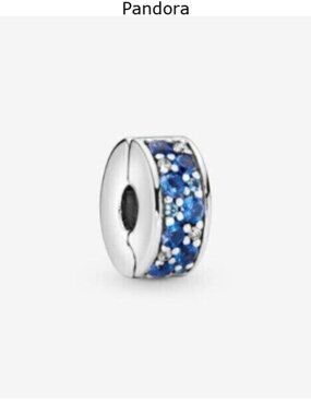 Pandora Blue Pav?? Clip Charm